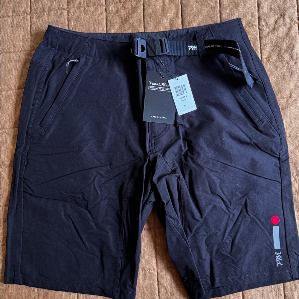 Pedal Mafia Men’s Chino Shorts with Adjustable Waist and Technical Fabric